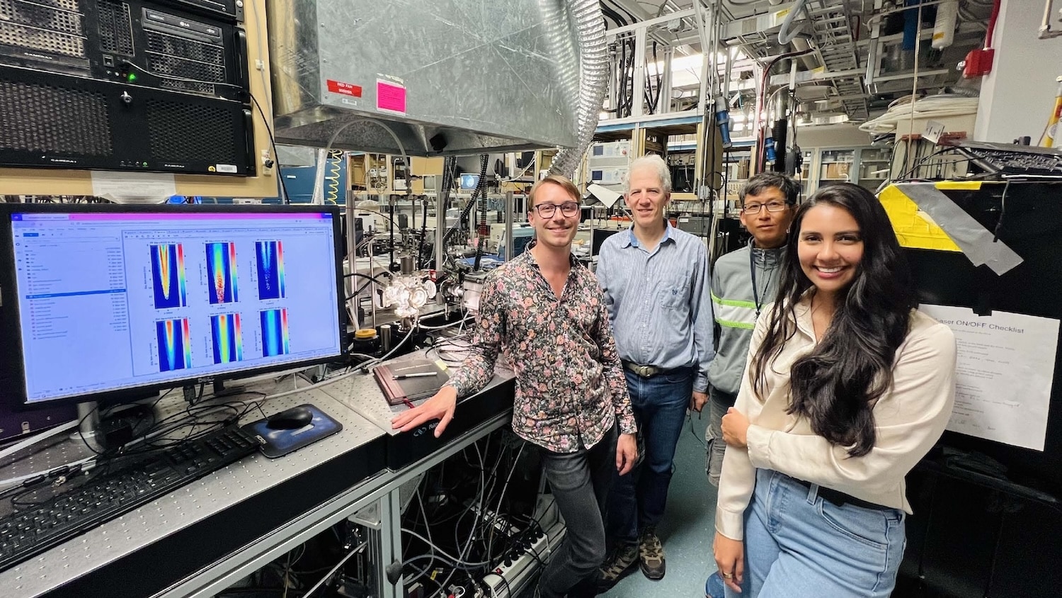 Maria Herrera Quesada, right, spent time at Sandia National Laboratory in California during her time at NC State.