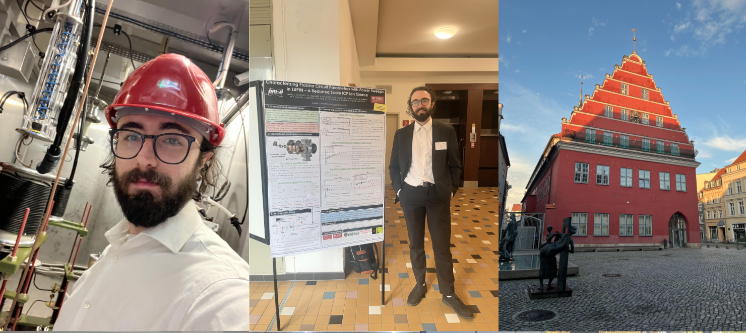 A photo collage of a student's internship in Germany.